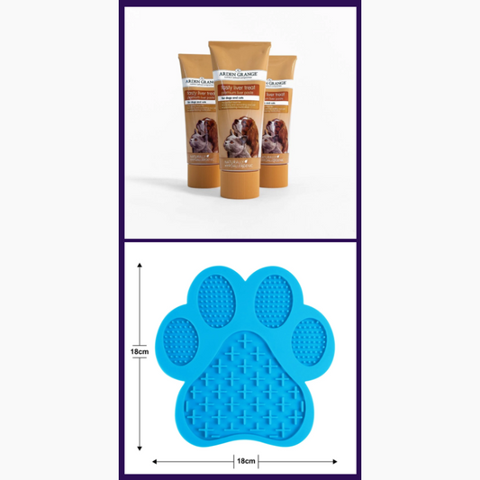 Pawsome lick Mat with Liver Paste (1, 2 or 3 tubes)